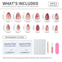 Mivota nails shown on hand for scale and practical wear
