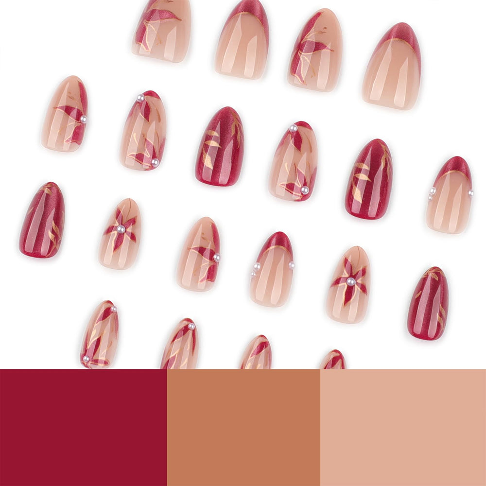 Mivota side profile of short almond nails for natural look