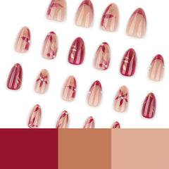 Mivota side profile of short almond nails for natural look