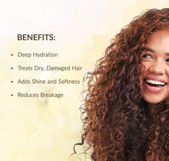 Mixed Chicks before and after detangling showing reduced frizz and smoother strands