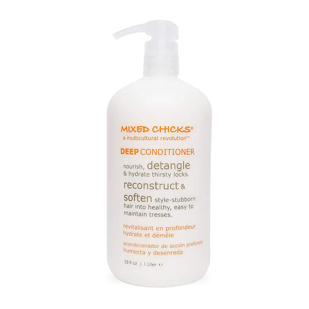 Mixed Chicks front jar 33oz showing product and clear labeling for long-lasting treatments