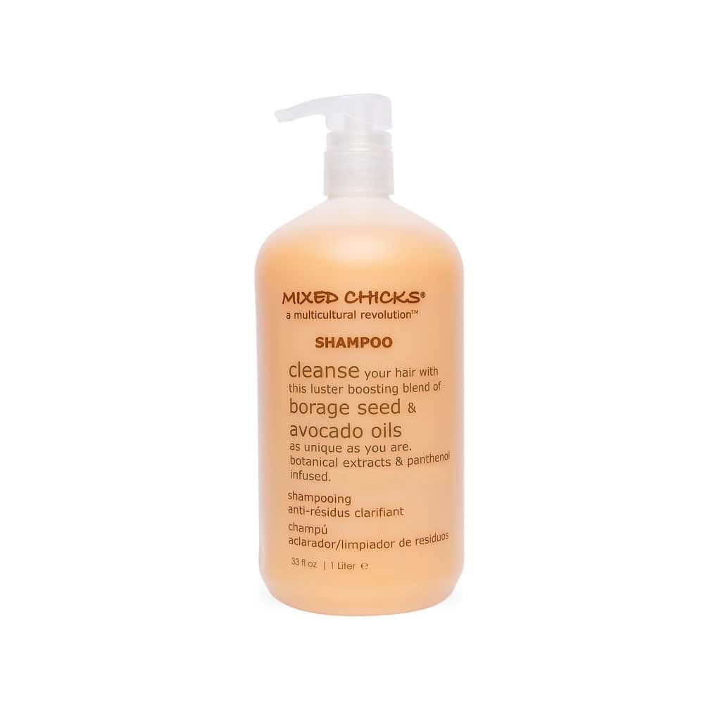 Mixed Chicks front label showing product name and 33 fl. oz size, clear benefit