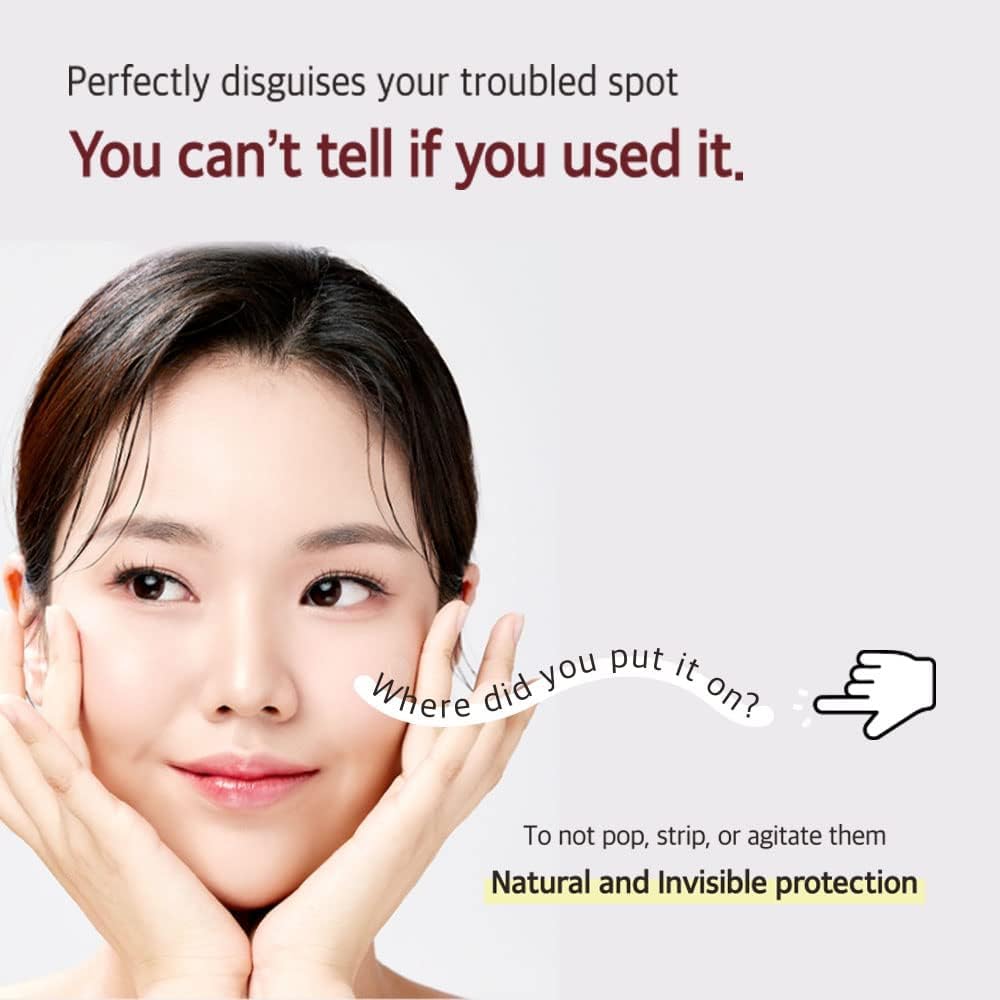 mixsoon patch blended under light makeup to conceal and protect