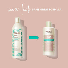 Mizani pump close-up highlighting dispensing control and easy application benefit