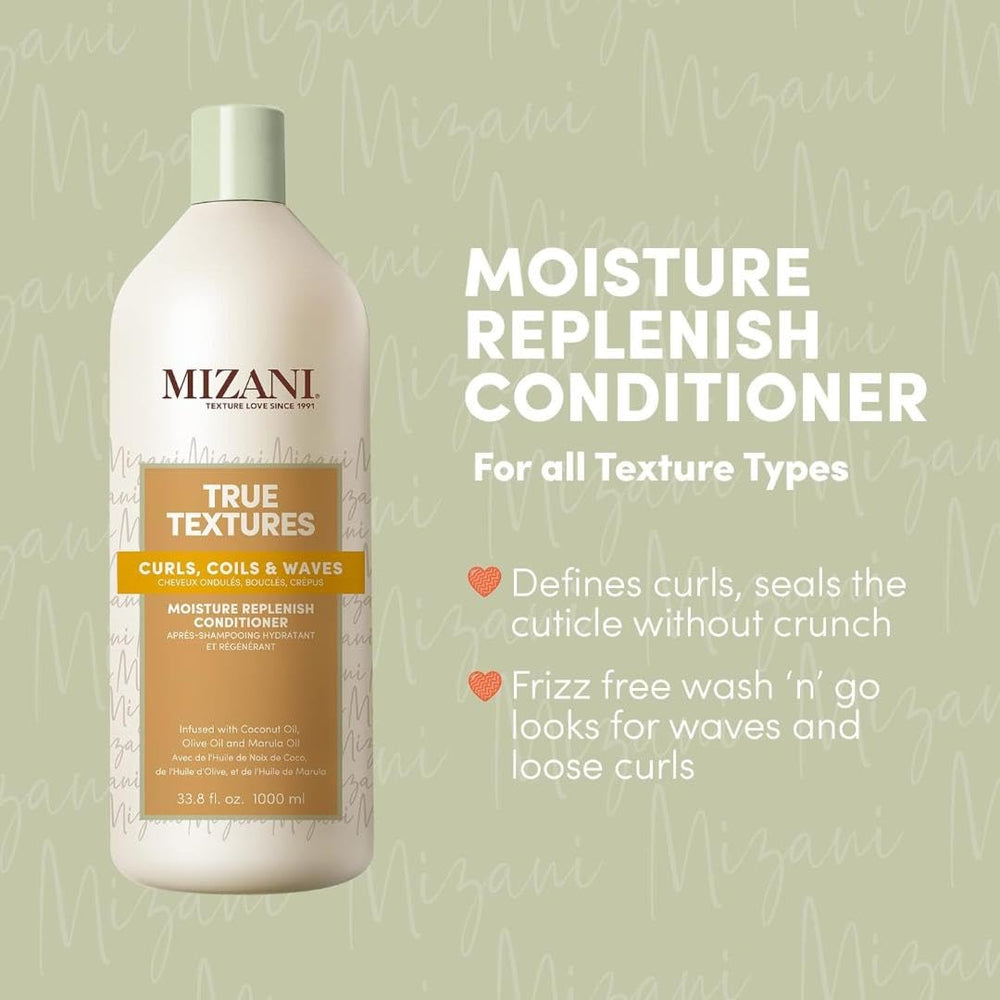 Mizani creamy conditioner texture close-up highlighting rich slip
