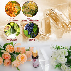 MIZEEYE ingredient display with sea buckthorn and avocado for hydration