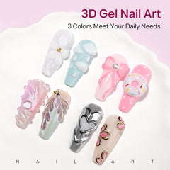 MIZHSE 36 nail forms fanned to show sizes for consistent extensions