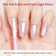 MIZHSE being applied on nails demonstrating easy home manicure