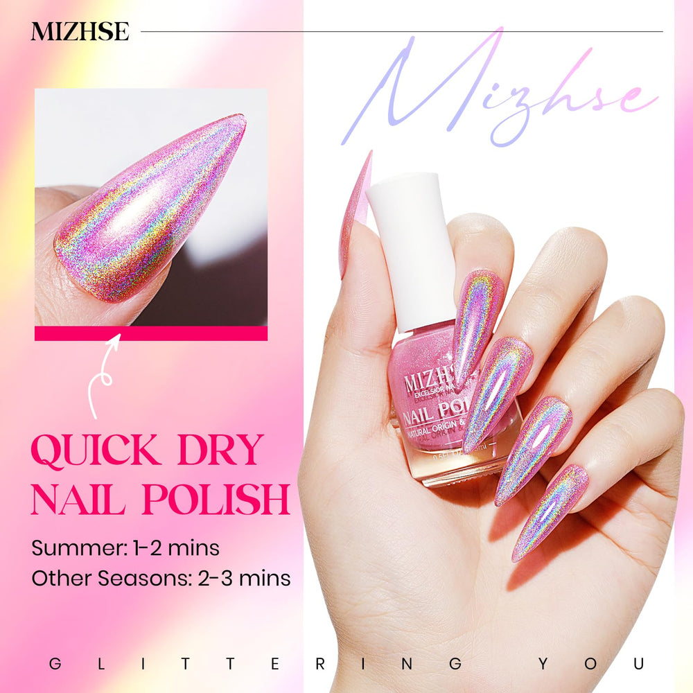 MIZHSE bottle held in hand to show compact 15 ml size benefit