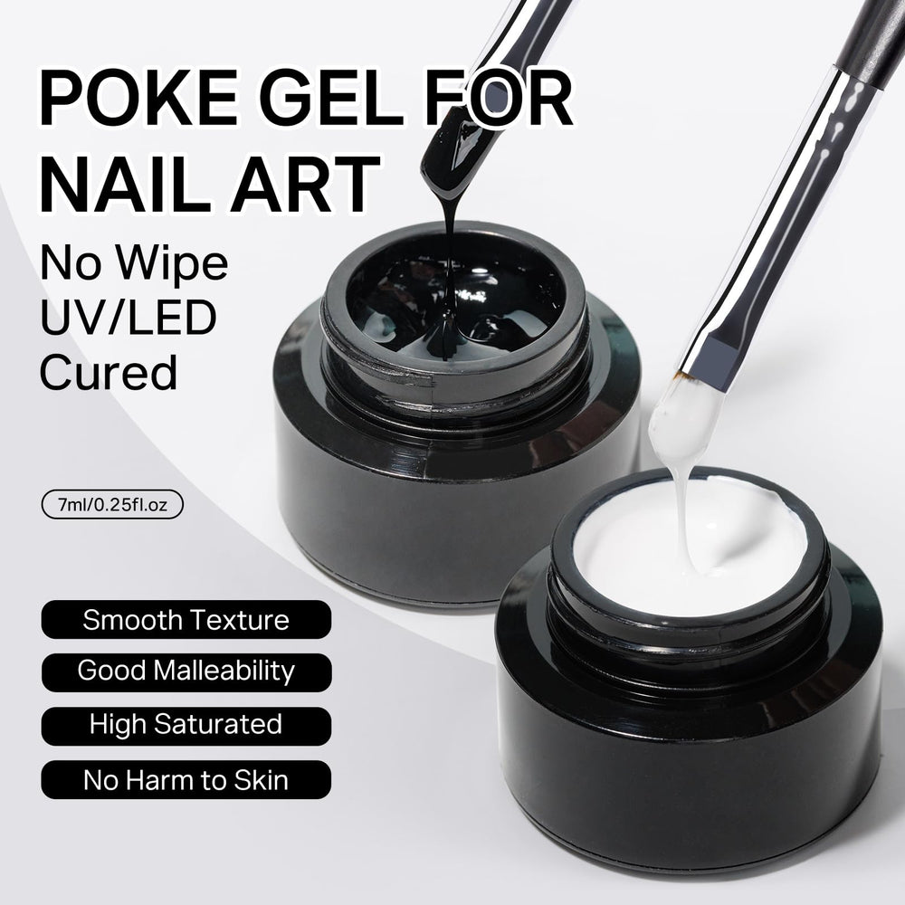 MIZHSE brush and wooden stick tools for precise poke detailing