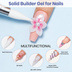 MIZHSE flower mold detail used to press consistent 3D nail shapes quickly