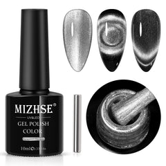 MIZHSE front bottle showing label and shimmering silver cat-eye benefit
