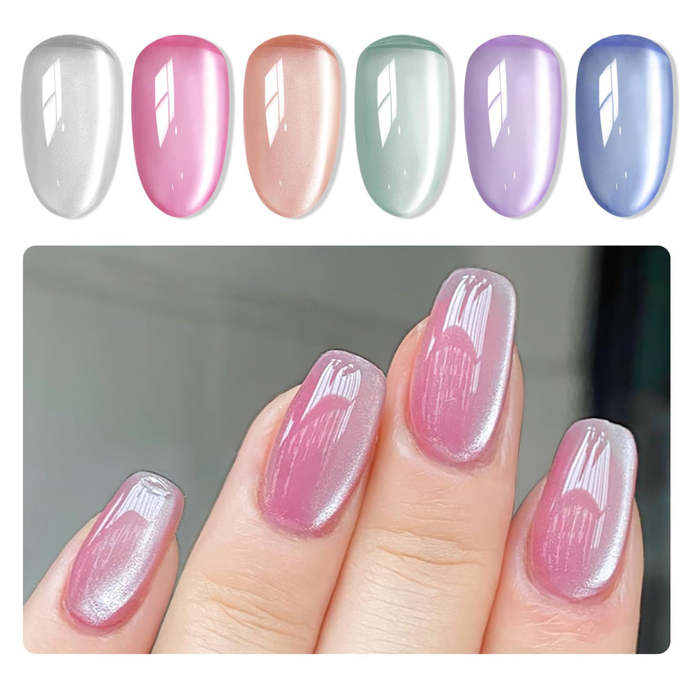 MIZHSE front packaging showing six-color magnetic gel set and magnet stick, ideal gift
