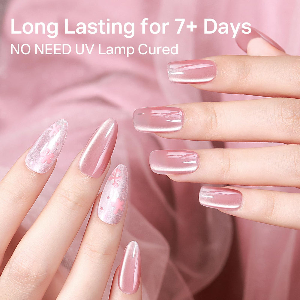 MIZHSE glossy finished nail detail highlighting shiny finish