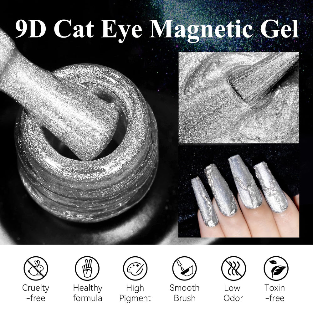 MIZHSE magnet stick close-up creating precise cat-eye for controlled design