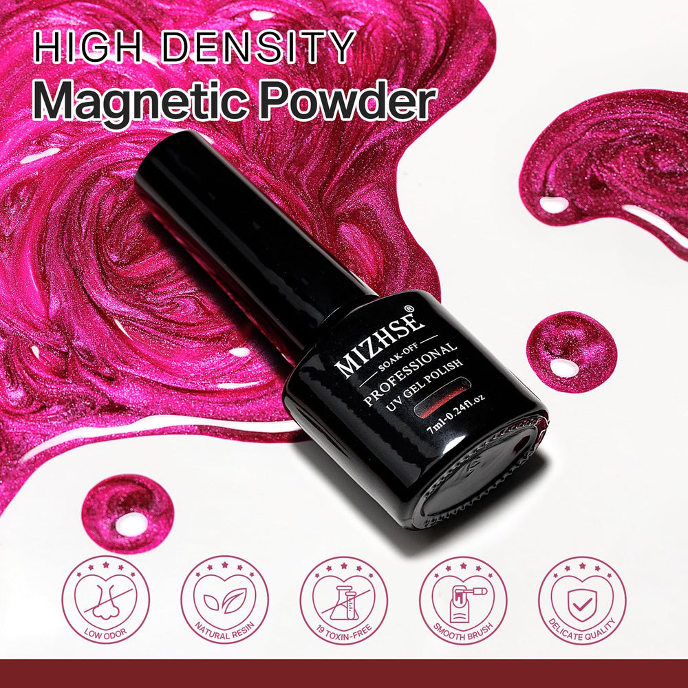 MIZHSE double-ended magnet stick detail demonstrating tool for precise cat-eye effect