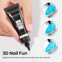 MIZHSE set of 36 nail forms organized for quick nail extensions and shaping