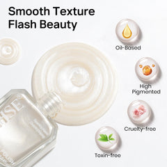MIZHSE brush and cap detail displaying smooth applicator for precise, even coating