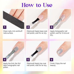 MIZHSE packaging and instructions showing easy application guidance