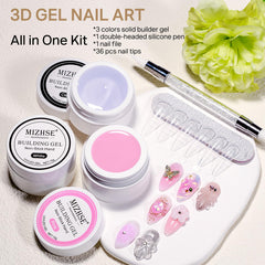 MIZHSE pink gel creating a natural veil effect for seamless overlays benefit
