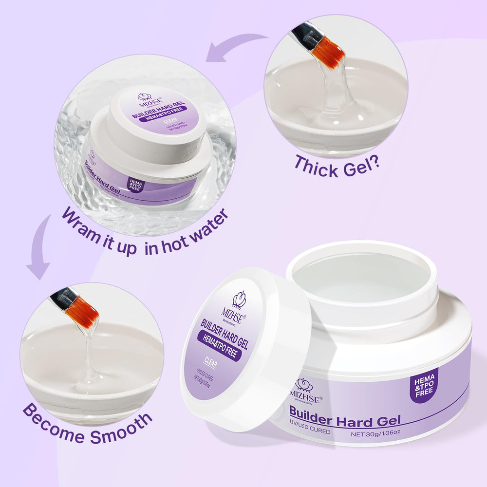 Salon workspace featuring MIZHSE gel bottle in use, professional-ready product setup