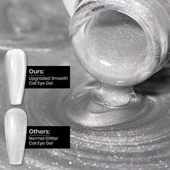 MIZHSE close-up of gel texture with magnetic particles for intense shimmer