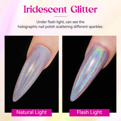 MIZHSE color swatch under studio lighting showing rainbow shift benefit