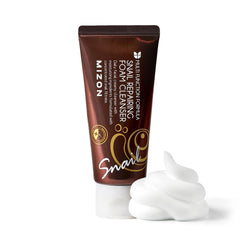 MIZON front packaging showing cleanser tube and size benefit