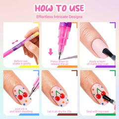MKNZOME finished manicure on model highlighting crisp long-lasting art