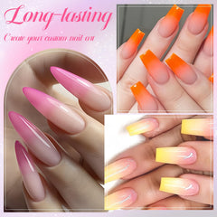 MKNZOME marble nail design in progress illustrating layered creativity