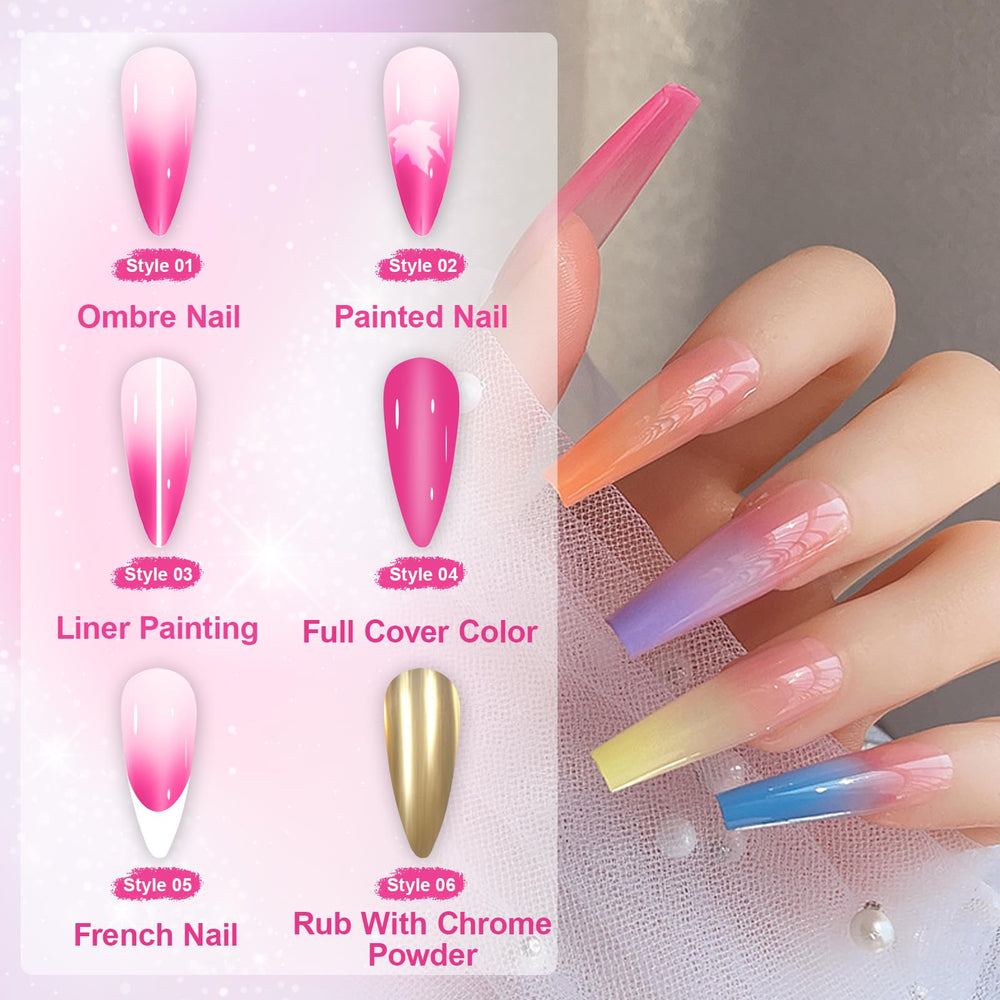 MKNZOME ombre nail example demonstrating seamless gradient and shine