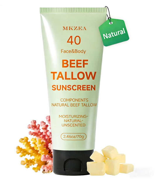 mkzea front packaging showing sunscreen tube and portable benefit