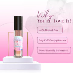 MOBETTER FRAGRANCE OILS oil drop on skin showing smooth texture and long-lasting scent