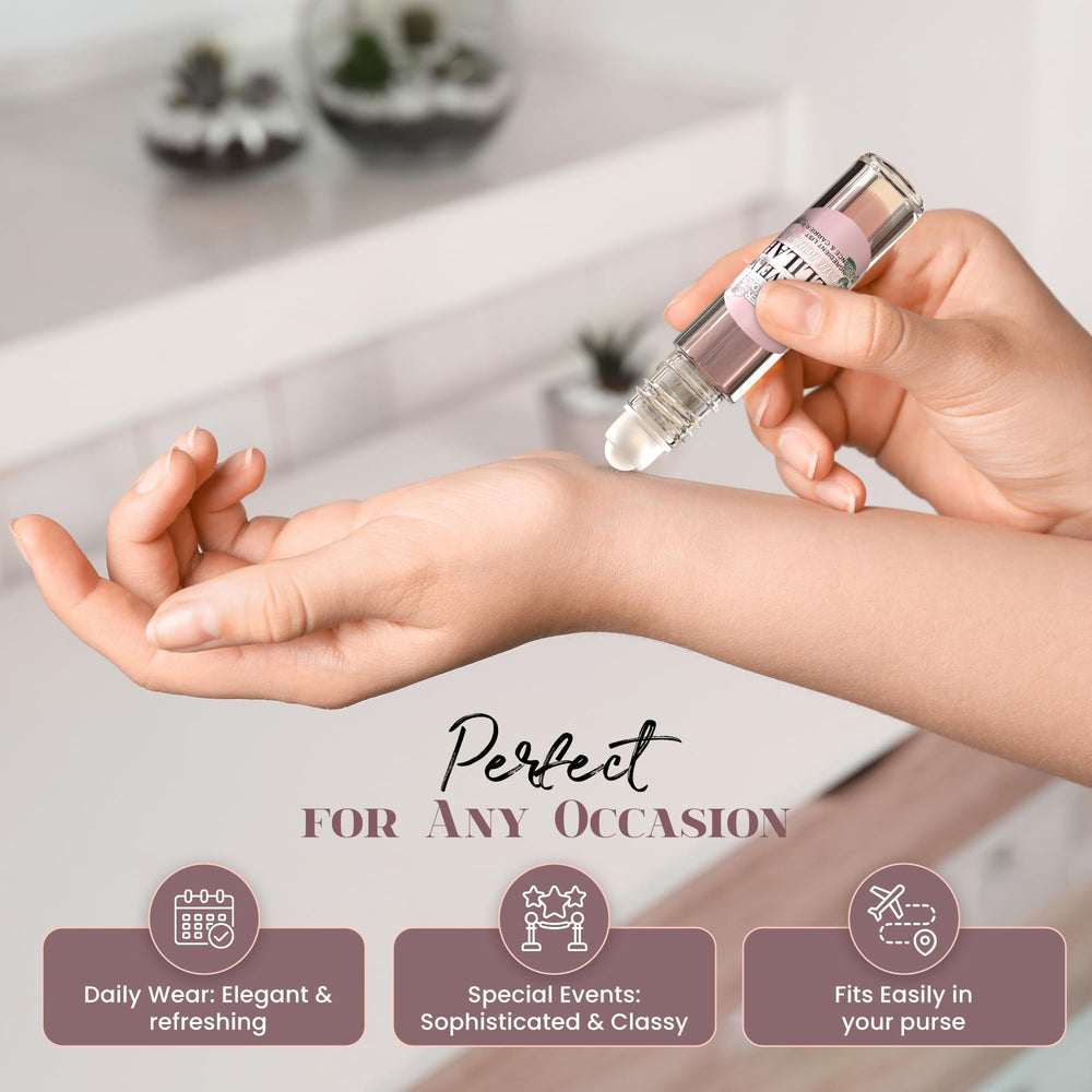 MOBETTER FRAGRANCE OILS roll-on inside a travel bag for convenient touch-ups