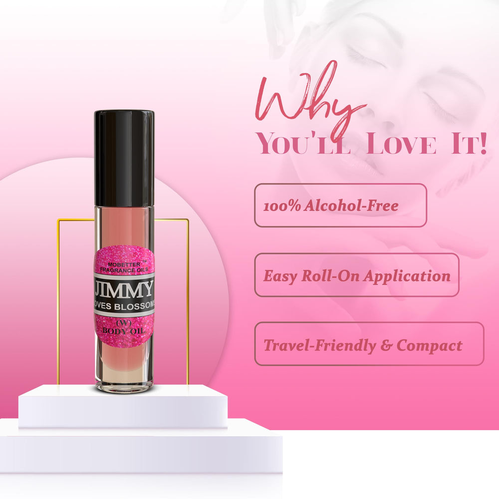 MOBETTER FRAGRANCE OILS texture oil drop on skin illustrating silky finish and long-lasting scent