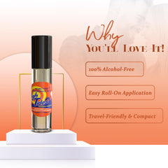 MOBETTER FRAGRANCE OILS beside keys for scale demonstrating travel size