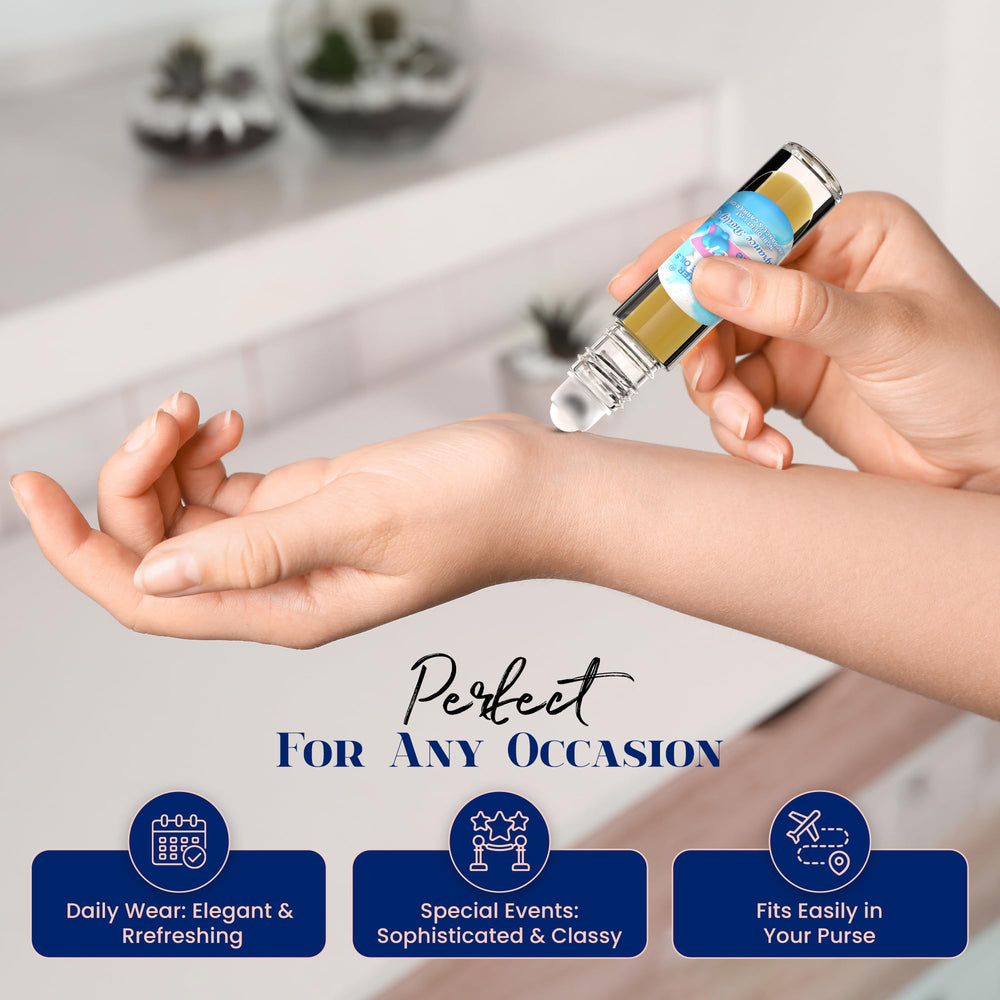 MOBETTER FRAGRANCE OILS applied to wrist at pulse point showing easy refresh and subtle scent