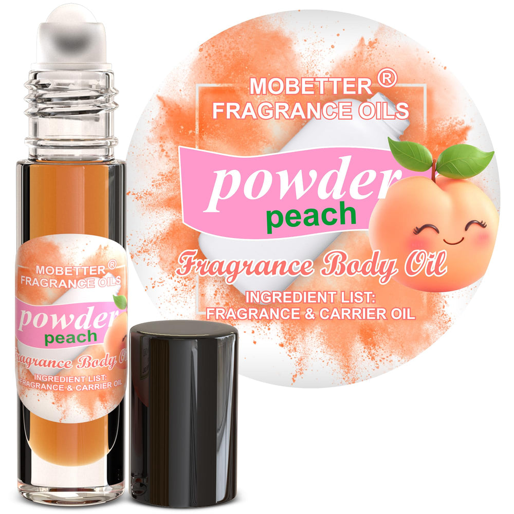 MOBETTER FRAGRANCE OILS front packaging view showing compact roll-on and benefits