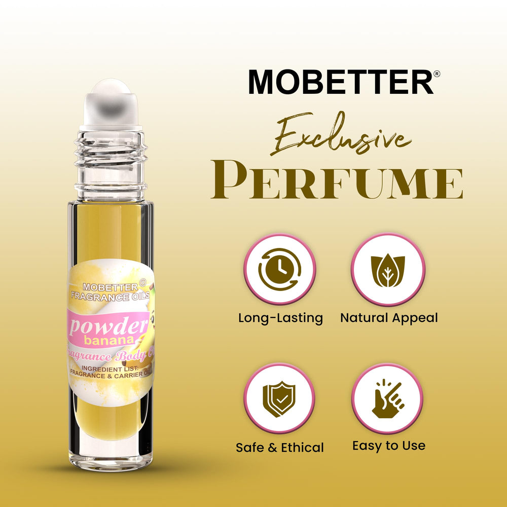 MOBETTER FRAGRANCE OILS roll-on applicator close-up for precise, mess-free application