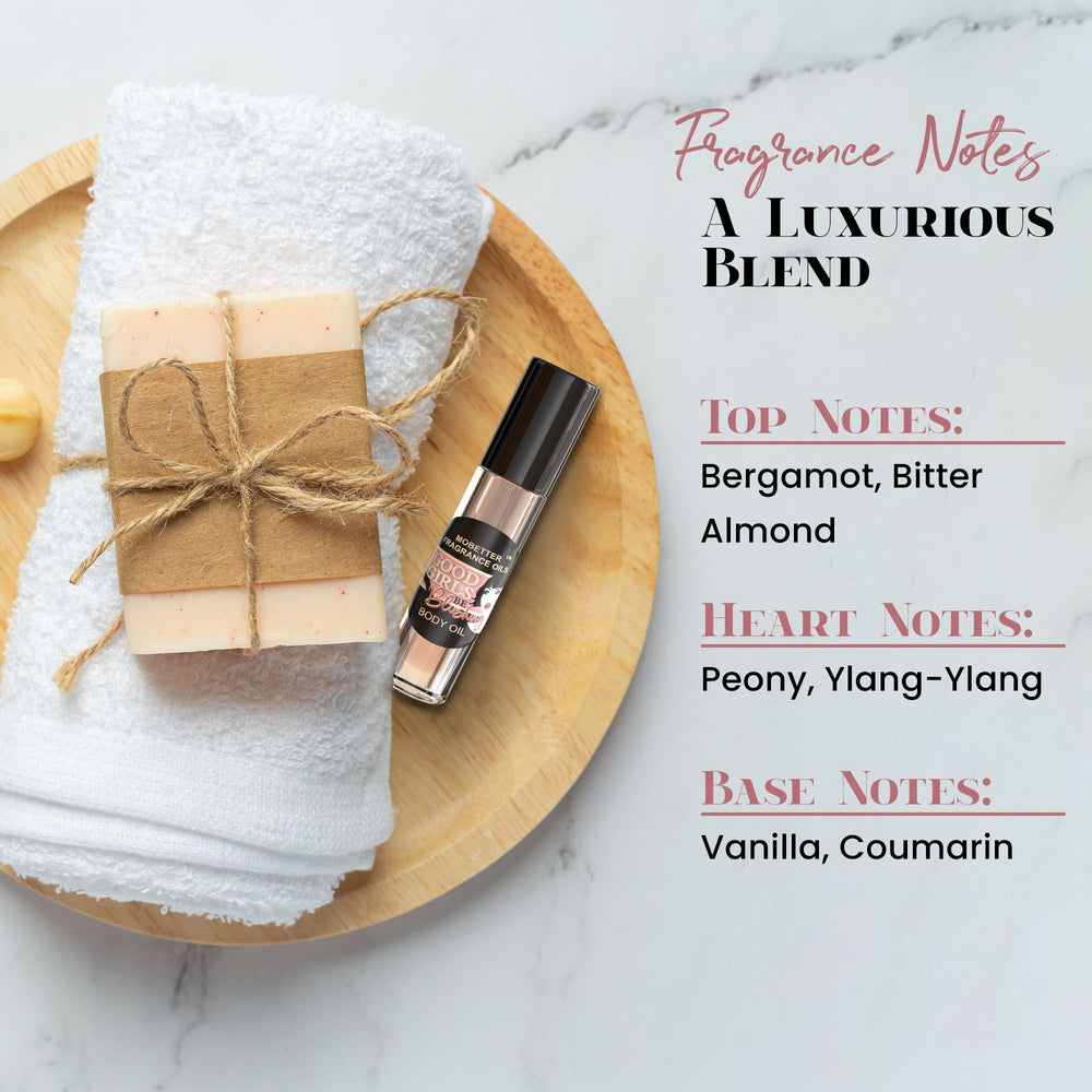MOBETTER FRAGRANCE OILS next to credit card showing compact travel size