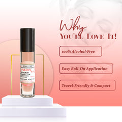 MOBETTER FRAGRANCE OILS size comparison beside a lipstick indicating portable travel convenience