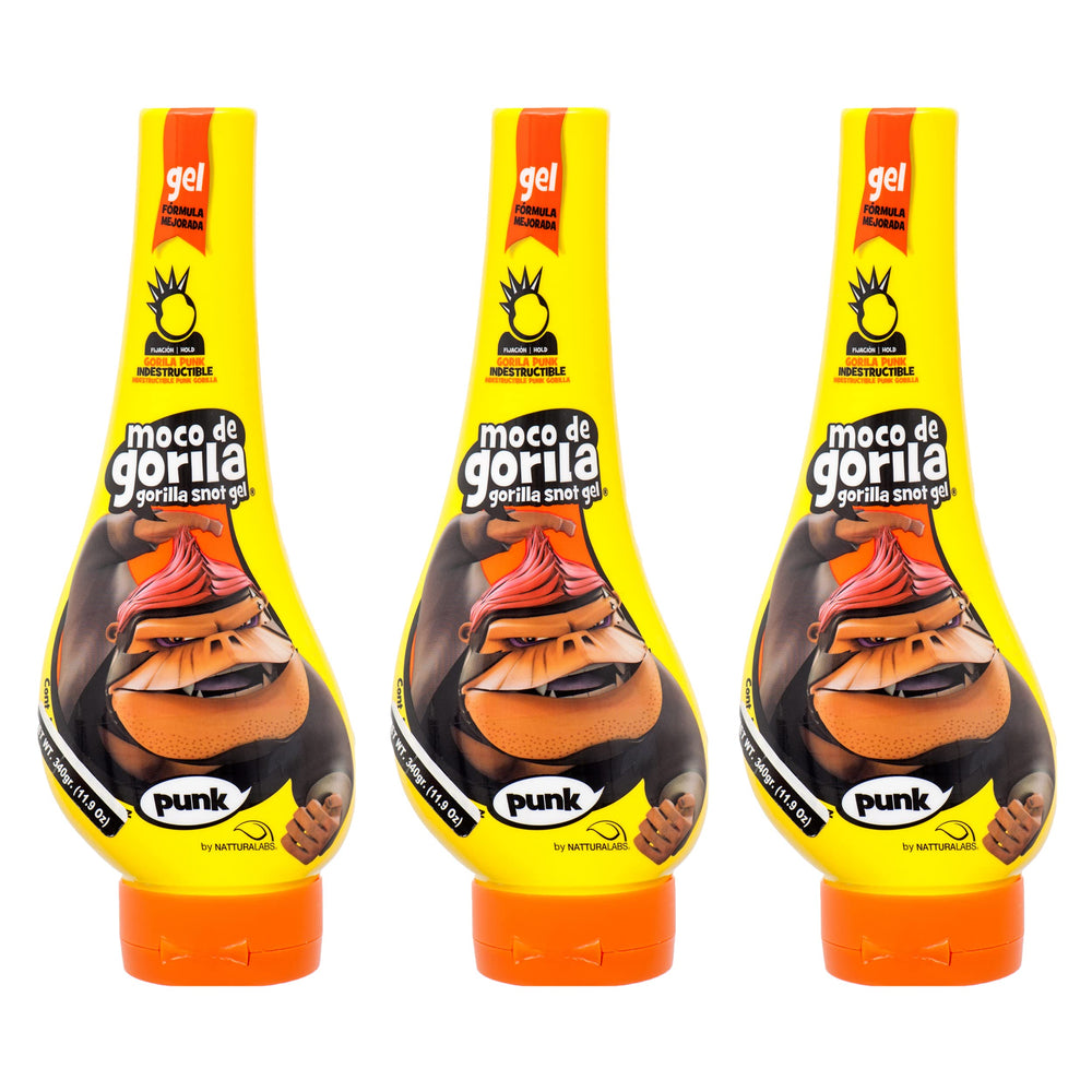 Moco de Gorila jar front packaging showing label and strong-hold benefit