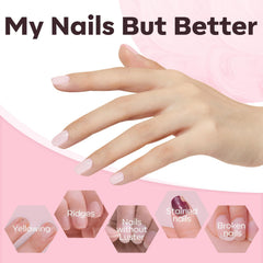 modelones 8-in-1 thickening gel close-up, dense texture for strong nail apex