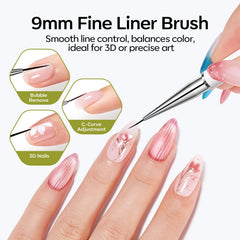 modelones 9mm liner brush closeup for fine lines and 3D sculpting control