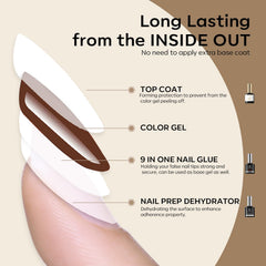 modelones applicator brush applying glue gel for accurate placement and stronger bonds