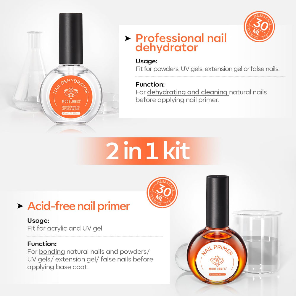 modelones application brush applying dehydrator for cleaner nail surfaces