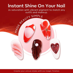 modelones application brush stroke showing easy-glide brush for even coats