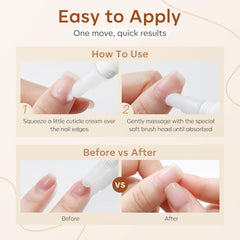 modelones application demo massaging cream into cuticle for immediate softening effect