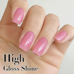 modelones applied on a fingernail demonstrating natural coverage and concealed discoloration benefit