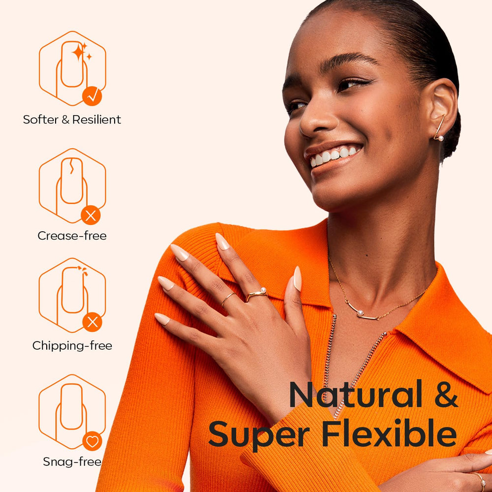 modelones application with gel demonstrating compatibility and secure bond